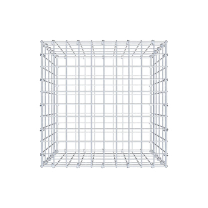 Gabion 50 cm x 50 cm x 50 cm (L x H x P), mailles 5 cm x 10 cm, anneau en C
