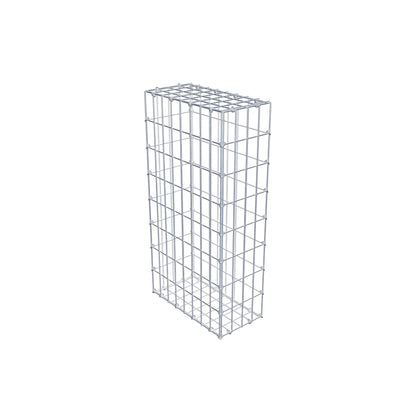 Gabion 80 cm x 40 cm x 20 cm (L x H x D), mesh size 5 cm x 10 cm, C-ring