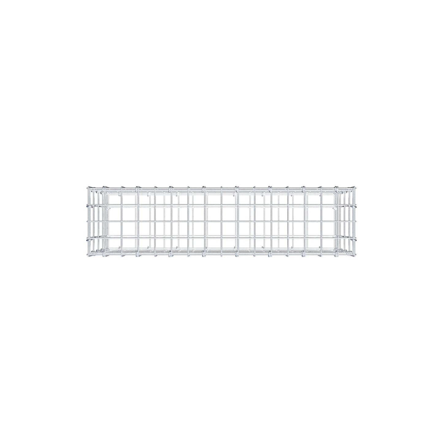 Gabion 80 cm x 40 cm x 20 cm (L x H x D), mesh size 5 cm x 10 cm, C-ring