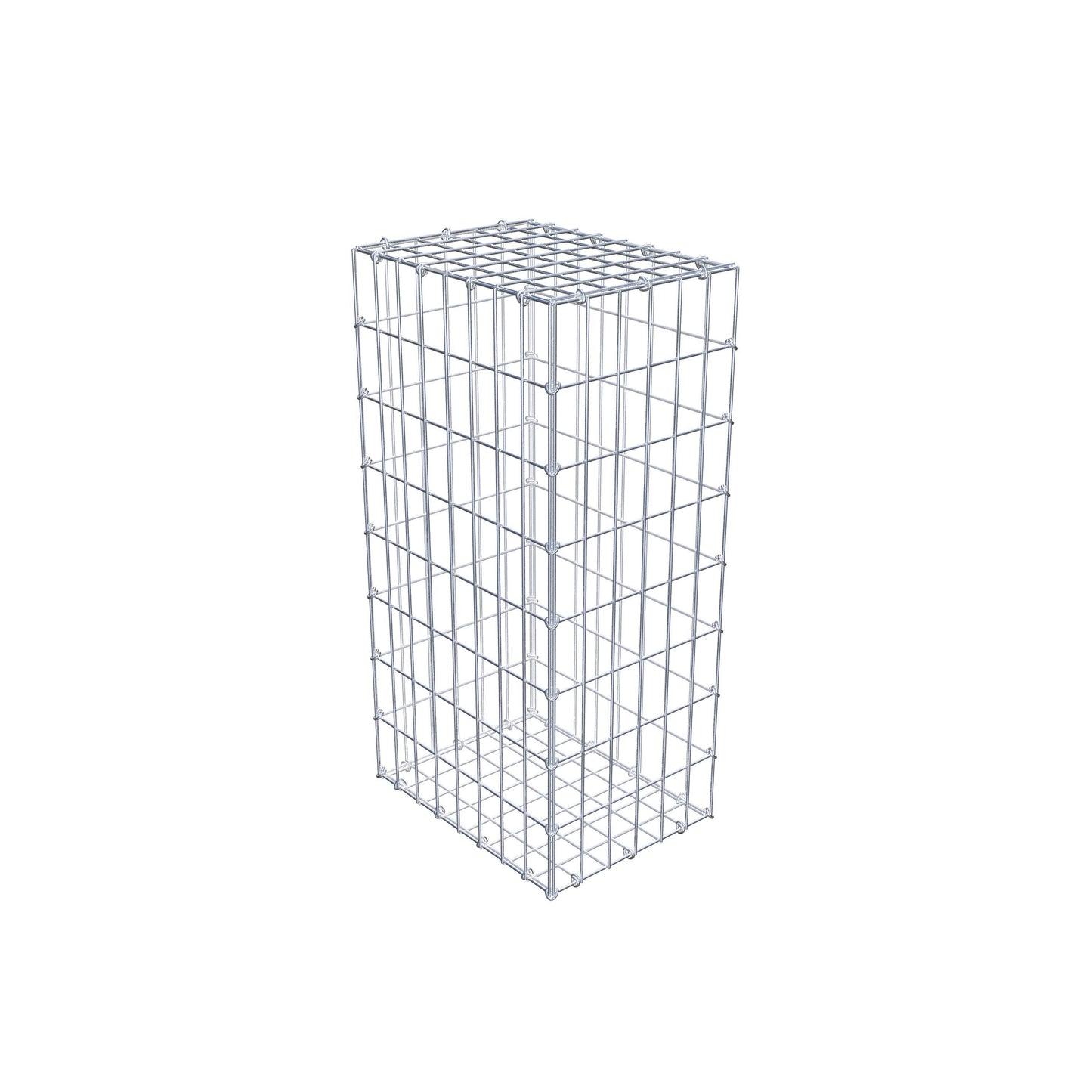 Gabion 80 cm x 40 cm x 30 cm (L x H x D), mesh size 5 cm x 10 cm, C-ring