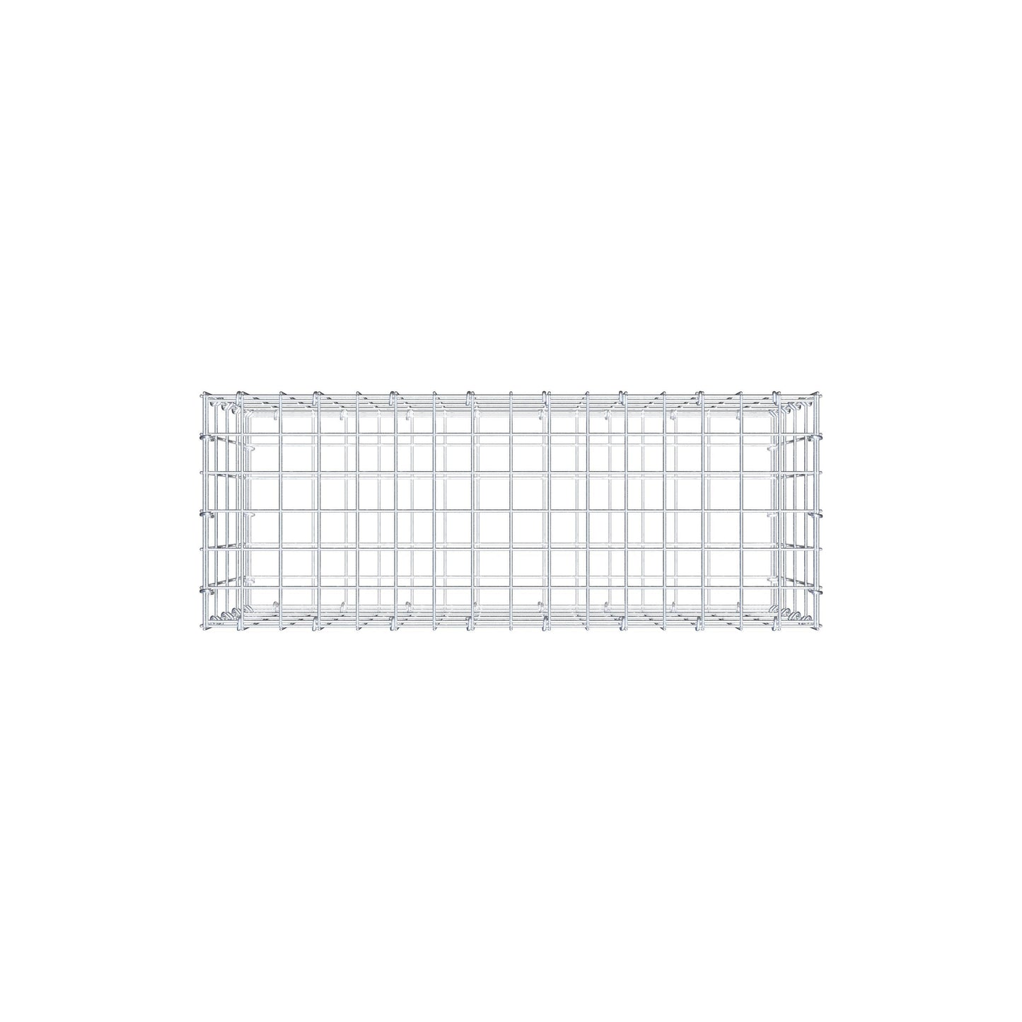Gabion 80 cm x 40 cm x 30 cm (L x H x D), mesh size 5 cm x 10 cm, C-ring