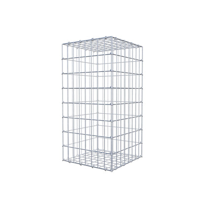 Gabion 80 cm x 40 cm x 40 cm (L x H x P), mailles 5 cm x 10 cm, anneau en C