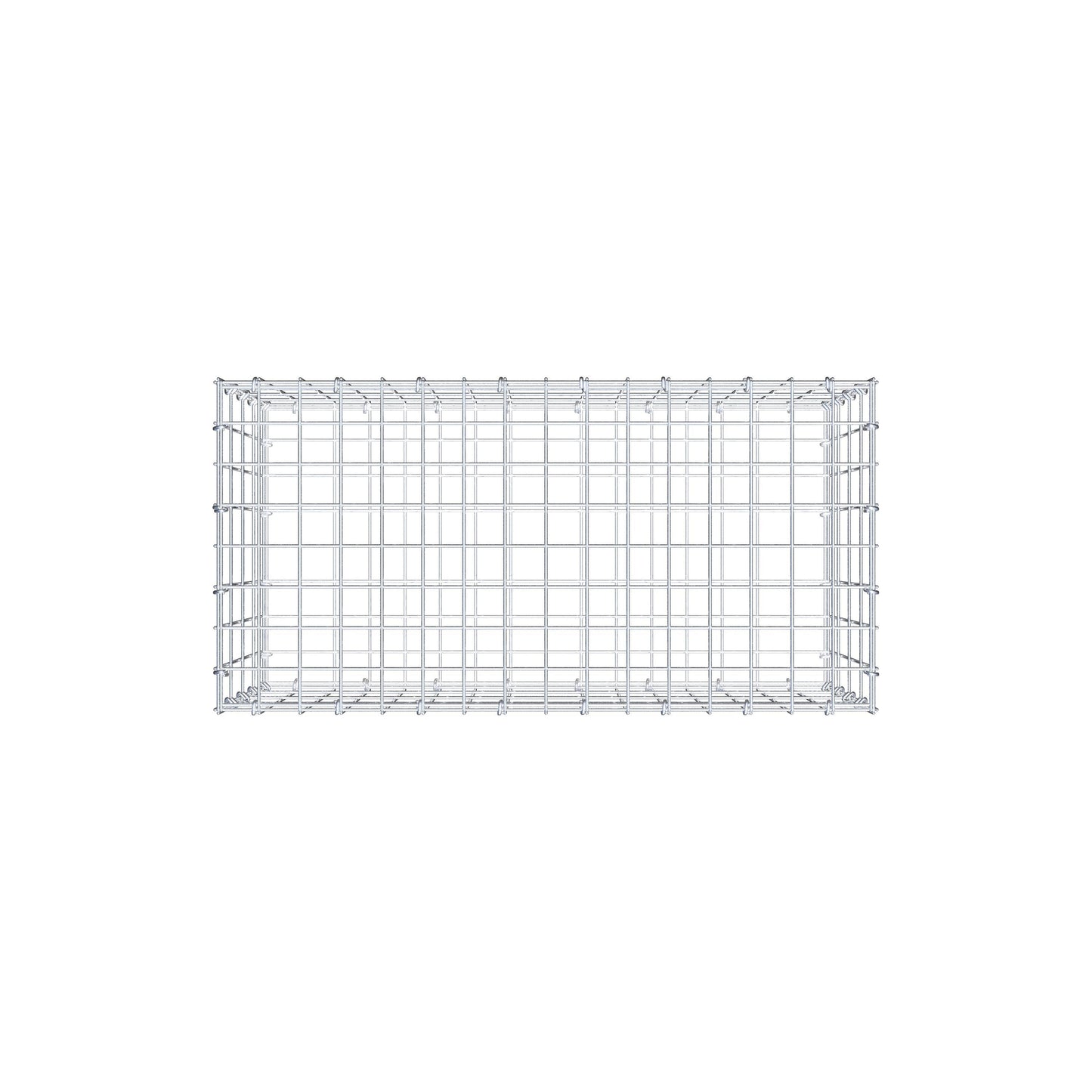 Gabion 80 cm x 40 cm x 40 cm (L x H x P), mailles 5 cm x 10 cm, anneau en C