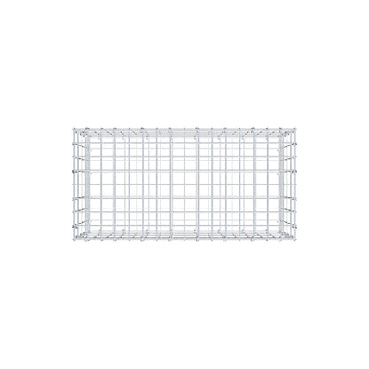 Gabion 80 cm x 40 cm x 40 cm (L x H x P), mailles 5 cm x 10 cm, anneau en C