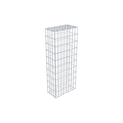 Gabion 100 cm x 20 cm x 40 cm (L x H x D), maskstorlek 5 cm x 10 cm, C-ring