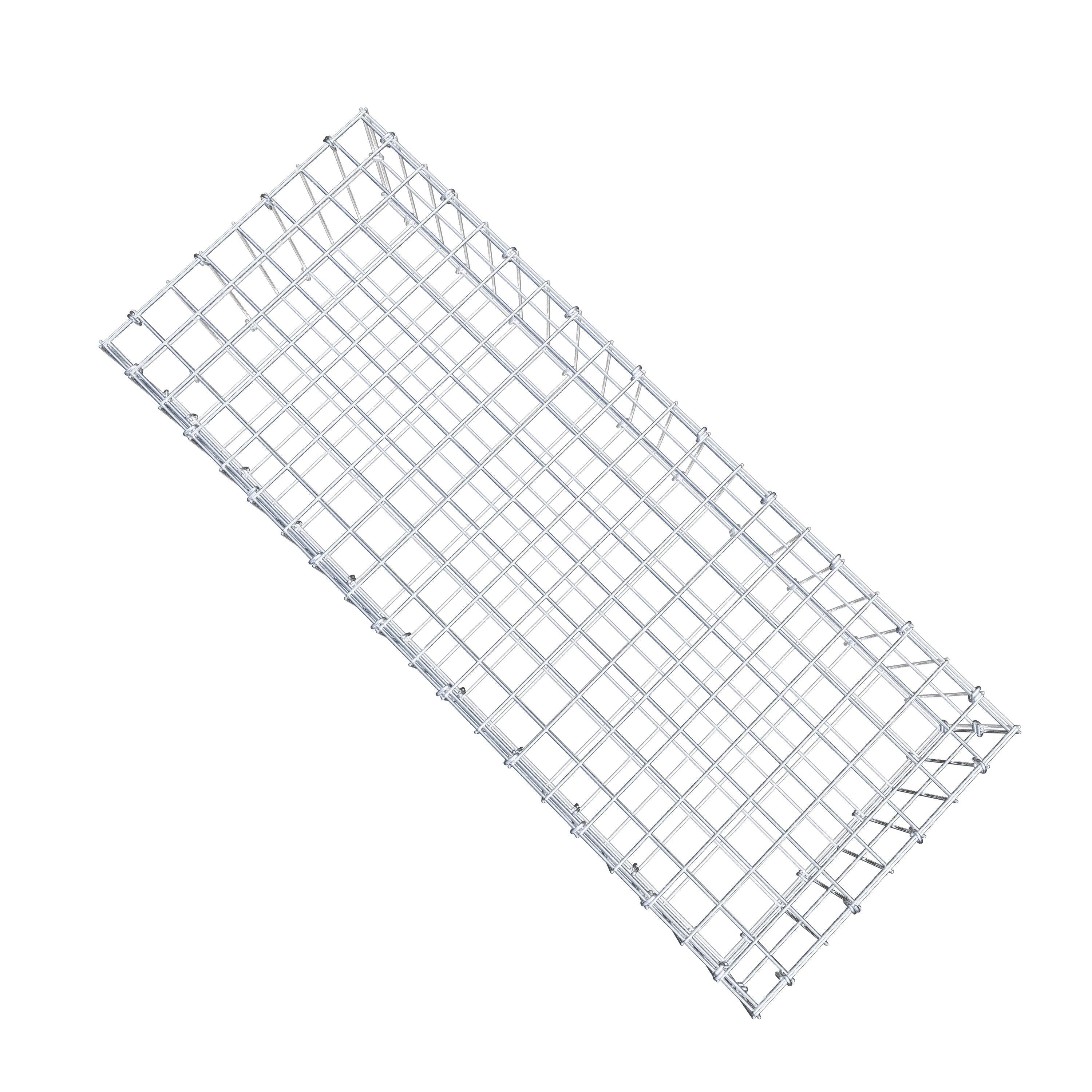 Gabione 100 cm x 20 cm x 40 cm (L x H x T), Maschenweite 5 cm x 10 cm, C-Ring