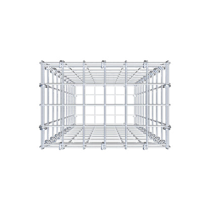 Schanskorf 100 cm x 30 cm x 20 cm (L x H x D), maaswijdte 5 cm x 10 cm, C-ring