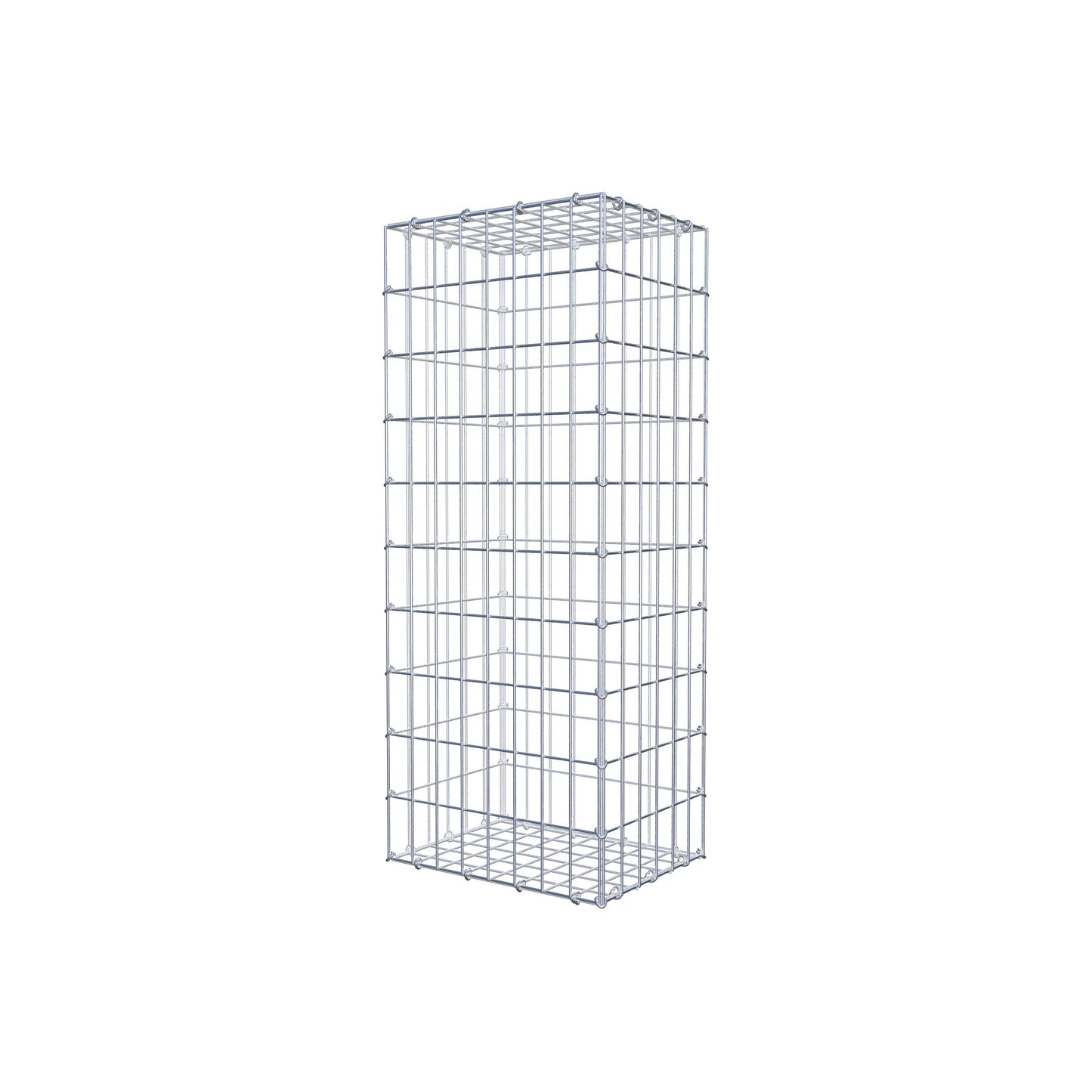 Gabion 100 cm x 30 cm x 40 cm (L x H x P), mailles 5 cm x 10 cm, anneau en C
