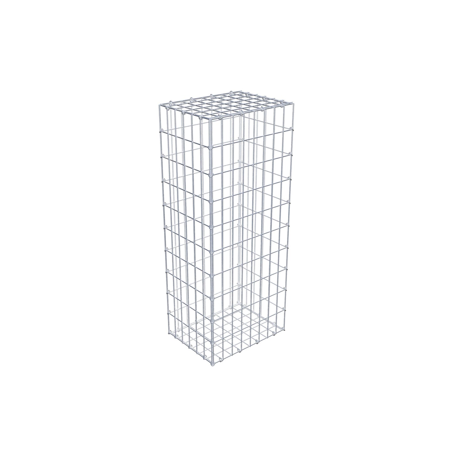 Gabion 100 cm x 30 cm x 40 cm (L x H x P), mailles 5 cm x 10 cm, anneau en C