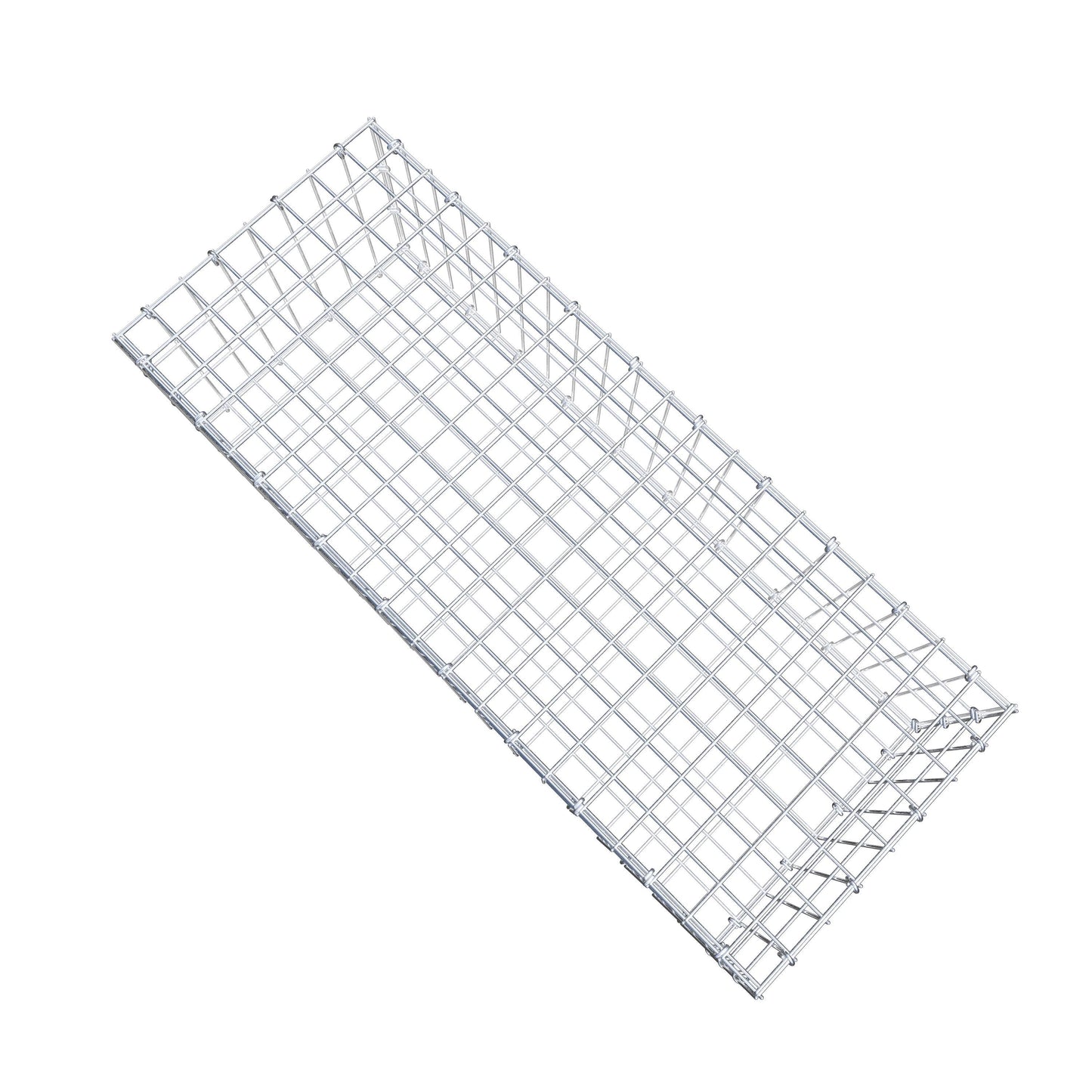 Gabion 100 cm x 30 cm x 40 cm (L x H x P), mailles 5 cm x 10 cm, anneau en C