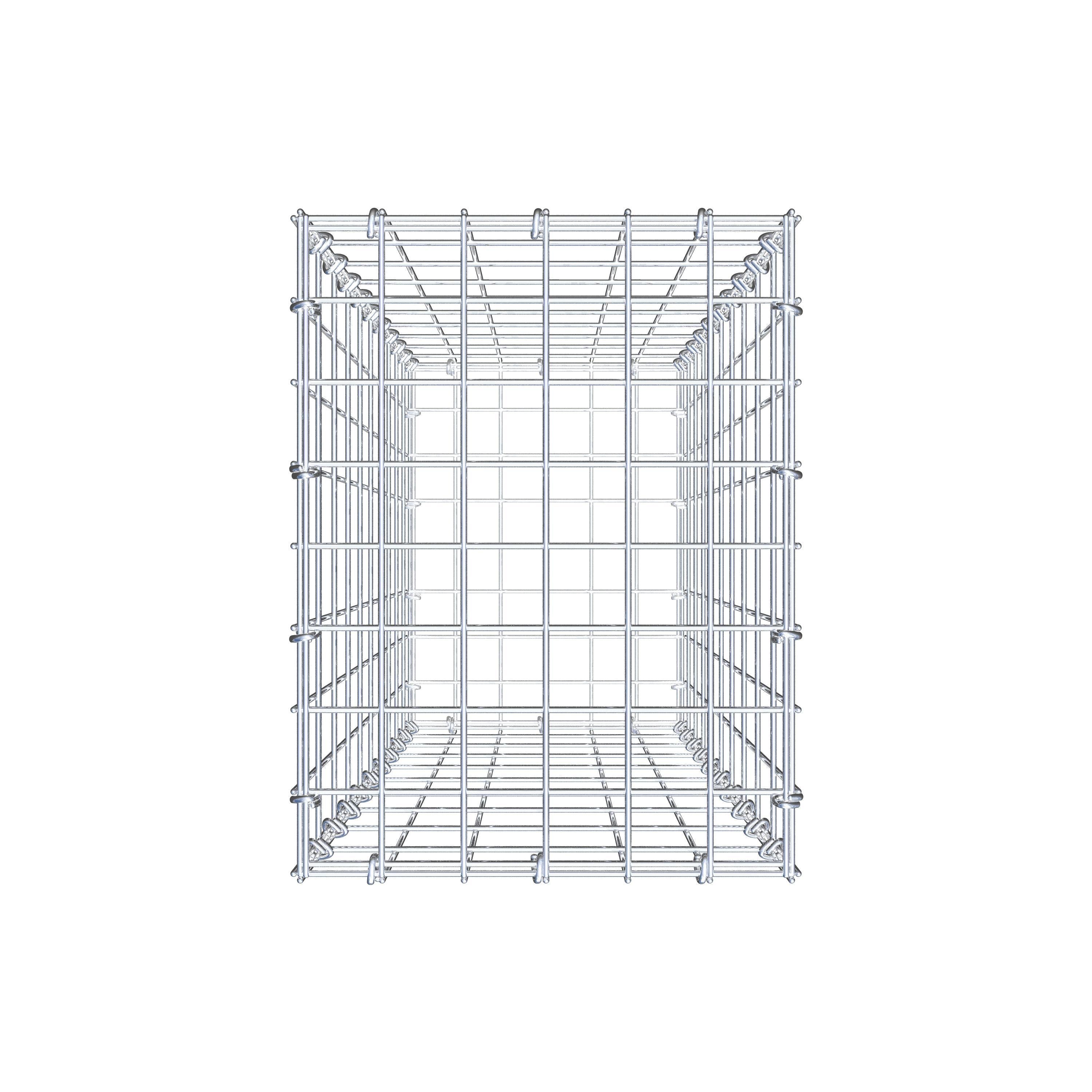 Gabione 100 cm x 30 cm x 40 cm (L x H x T), Maschenweite 5 cm x 10 cm, C-Ring