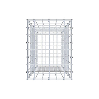 Gabion 100 cm x 30 cm x 40 cm (L x H x P), mailles 5 cm x 10 cm, anneau en C