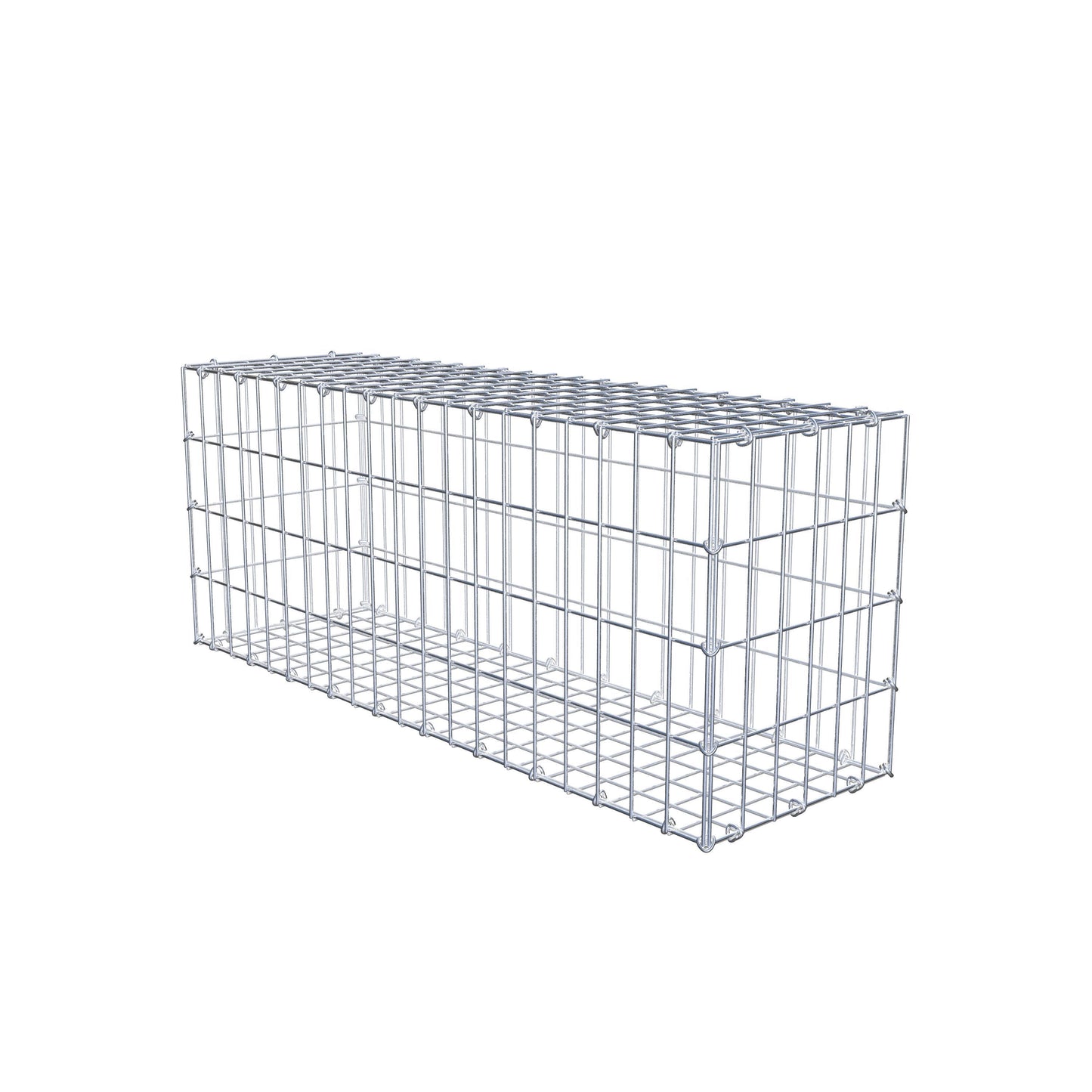 Gabion 100 cm x 40 cm x 30 cm (L x H x D), maskstorlek 5 cm x 10 cm, C-ring
