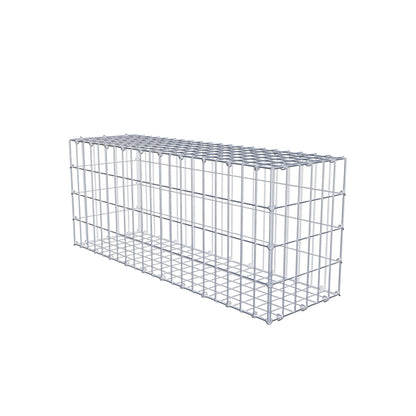 Gabion 100 cm x 40 cm x 30 cm (L x H x D), maskstorlek 5 cm x 10 cm, C-ring