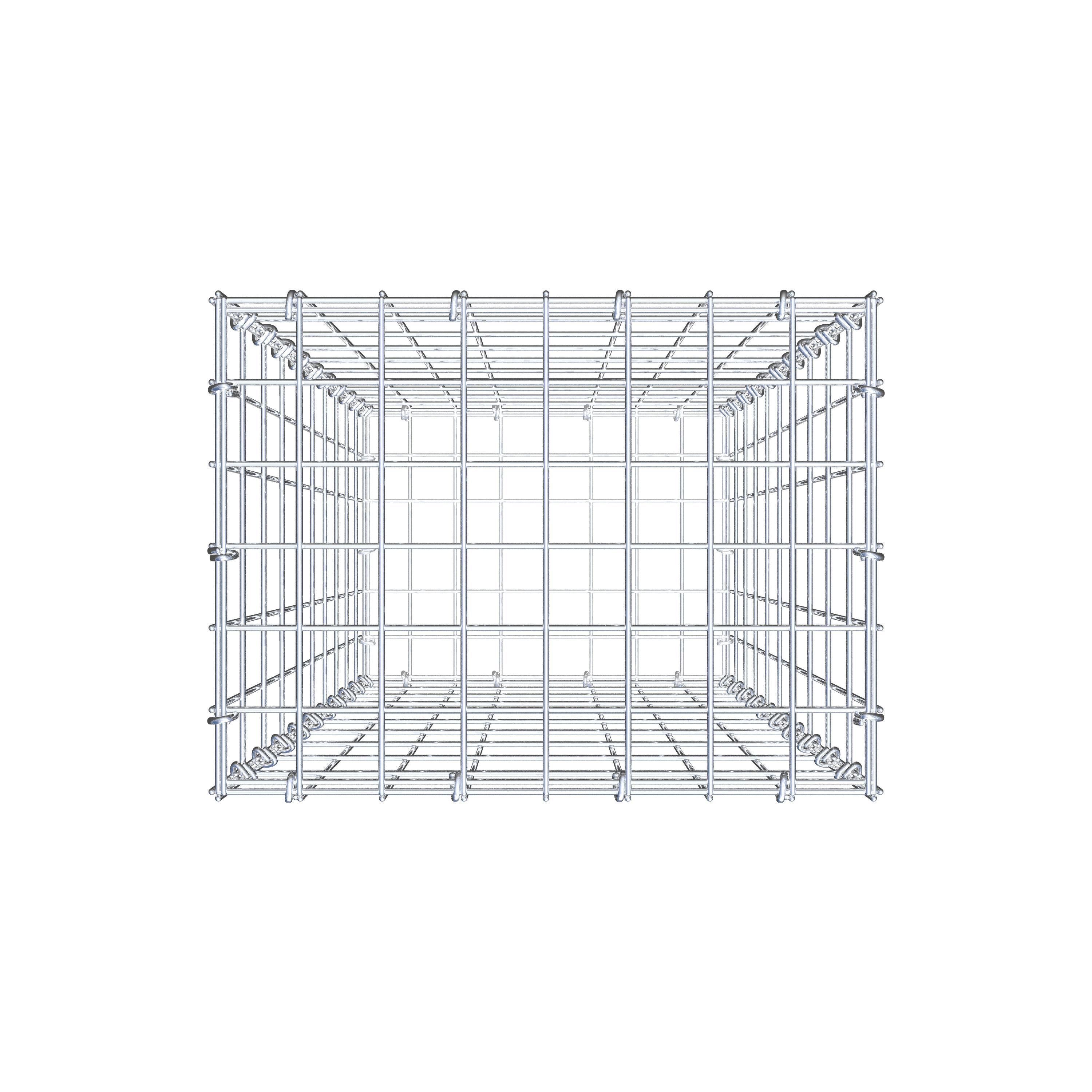 Gabione 100 cm x 40 cm x 30 cm (L x H x T), Maschenweite 5 cm x 10 cm, C-Ring