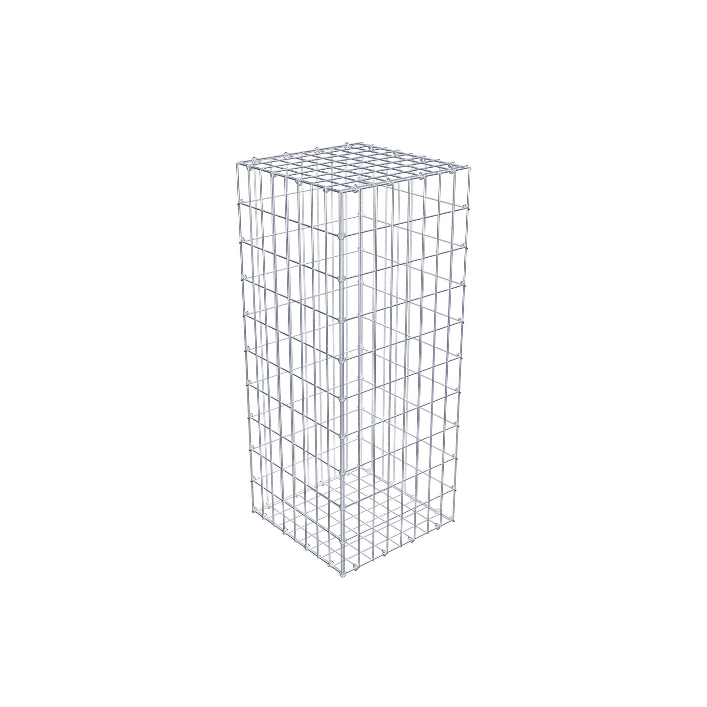 Gabion 100 cm x 40 cm x 40 cm (L x H x D), maskstorlek 5 cm x 10 cm, C-ring
