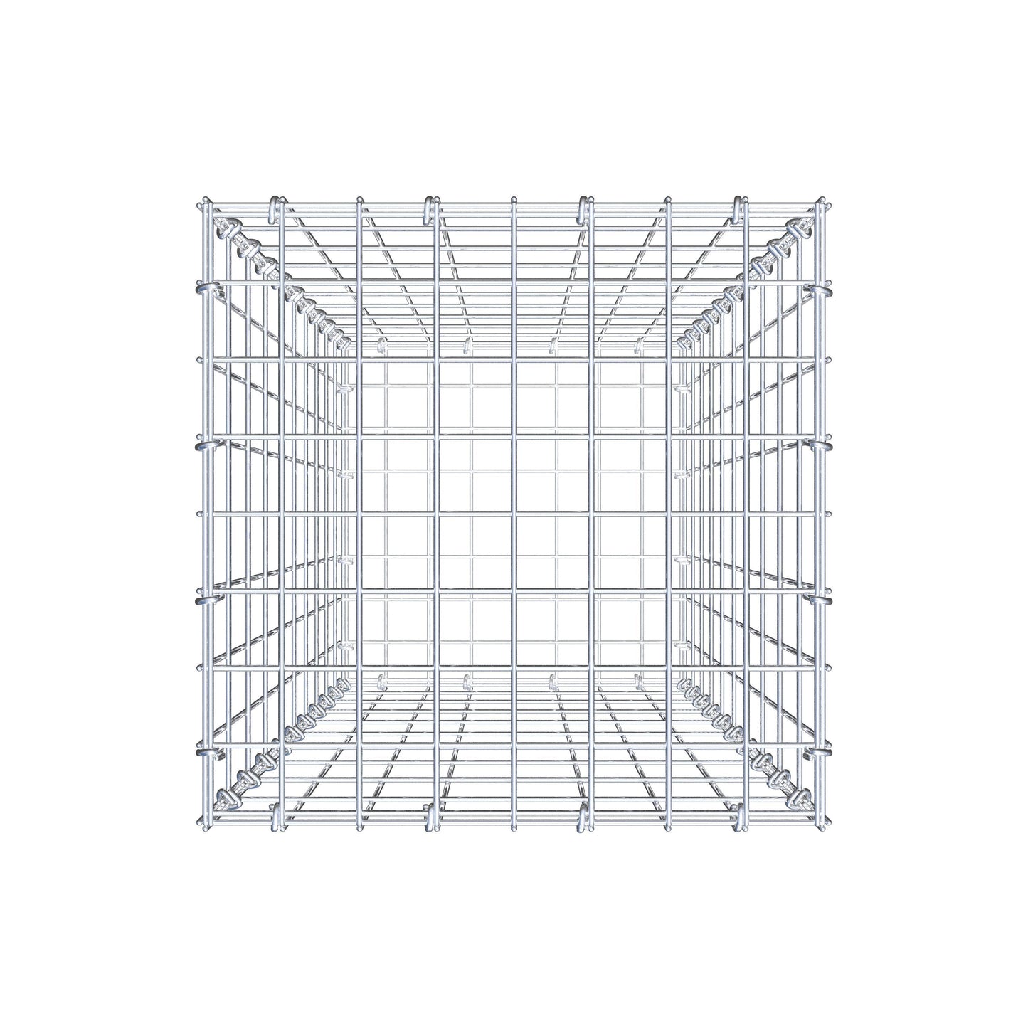 Gabion 100 cm x 40 cm x 40 cm (L x H x D), maskstorlek 5 cm x 10 cm, C-ring