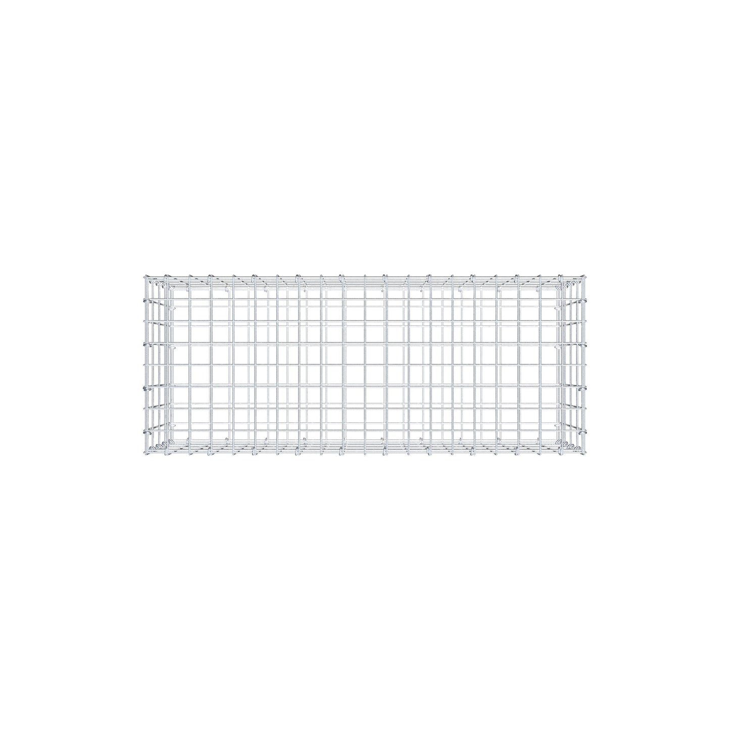 Gabion 100 cm x 40 cm x 40 cm (L x H x D), maskstorlek 5 cm x 10 cm, C-ring