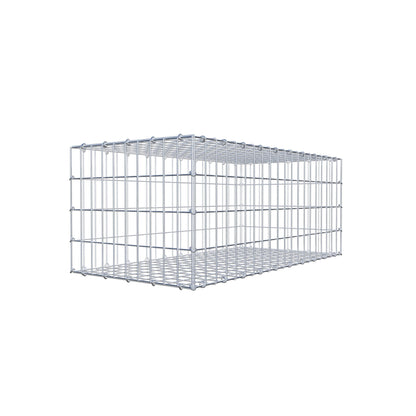 Gavión 100 cm x 40 cm x 50 cm (L x A x P), luz de malla 5 cm x 10 cm, anillo en C