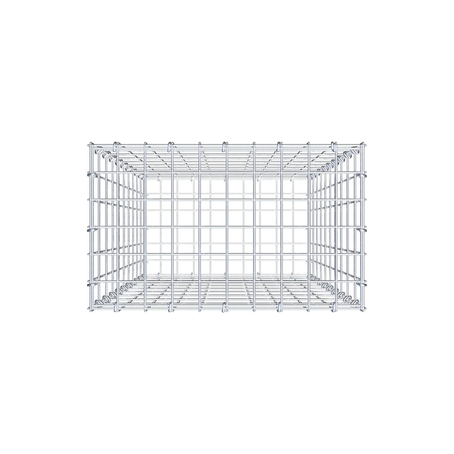 Gabion 100 cm x 50 cm x 30 cm (L x H x D), mesh size 5 cm x 10 cm, C-ring