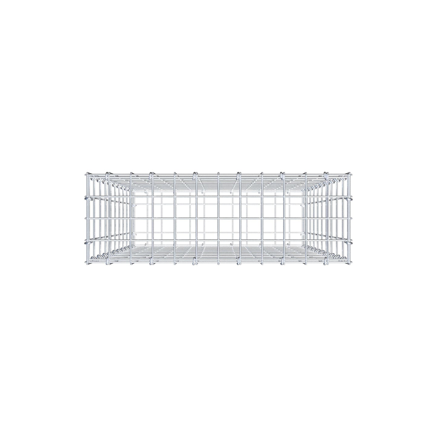 Gabion 100 cm x 60 cm x 20 cm (L x H x D), maskestørrelse 5 cm x 10 cm, C-ring