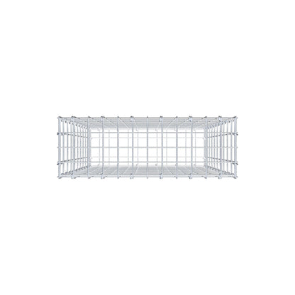 Gabion 100 cm x 60 cm x 20 cm (L x H x D), maskestørrelse 5 cm x 10 cm, C-ring