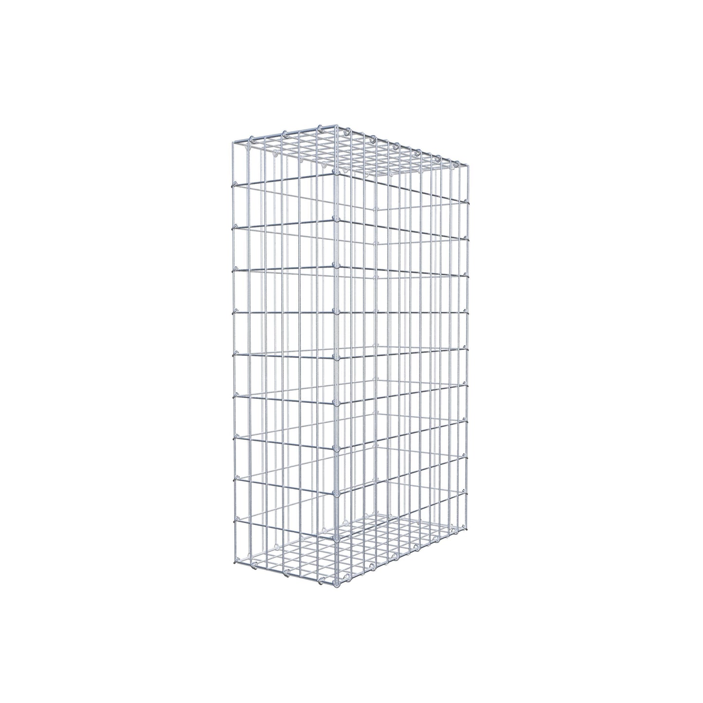 Gabion 100 cm x 60 cm x 30 cm (L x H x D), maskestørrelse 5 cm x 10 cm, C-ring