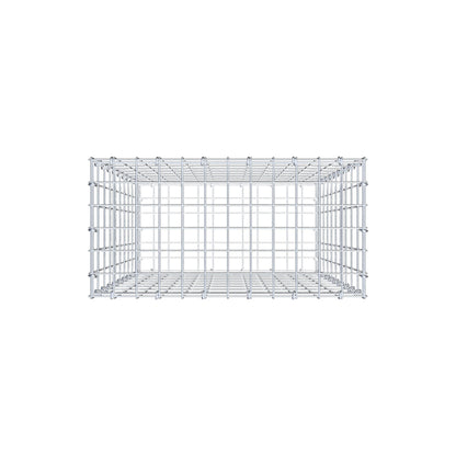 Gabion 100 cm x 60 cm x 30 cm (L x H x D), maskestørrelse 5 cm x 10 cm, C-ring