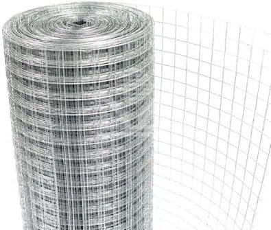 Rouleau de fil métallique 12 m x 1 m x 0,8 mm, mailles 12,7 x 12,7 mm