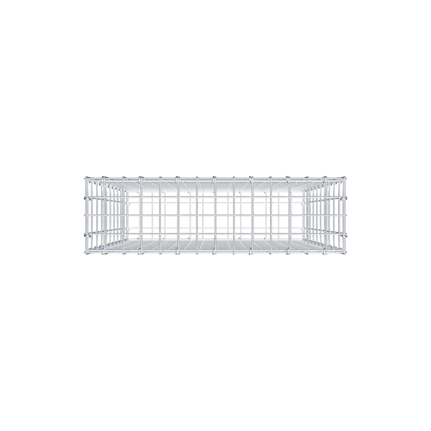 Gabion 100 cm x 70 cm x 20 cm (L x H x P), mailles 5 cm x 10 cm, anneau en C