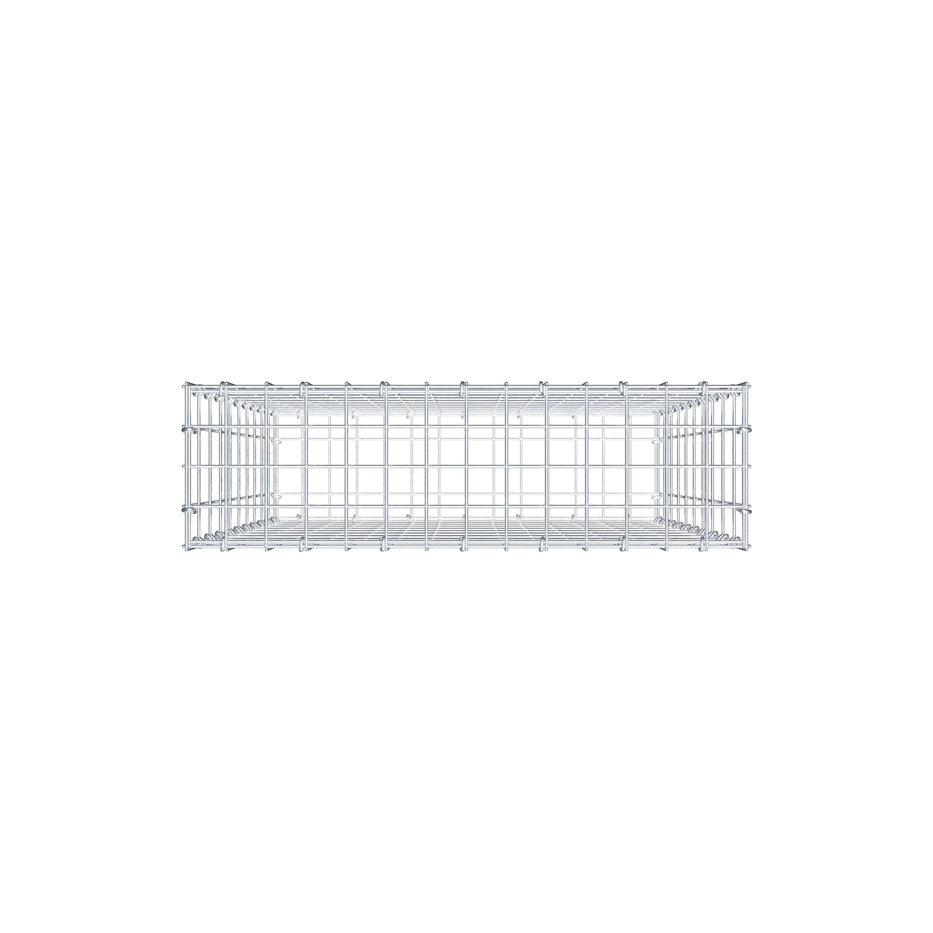 Gabione 100 cm x 70 cm x 20 cm (L x H x T), Maschenweite 5 cm x 10 cm, C-Ring