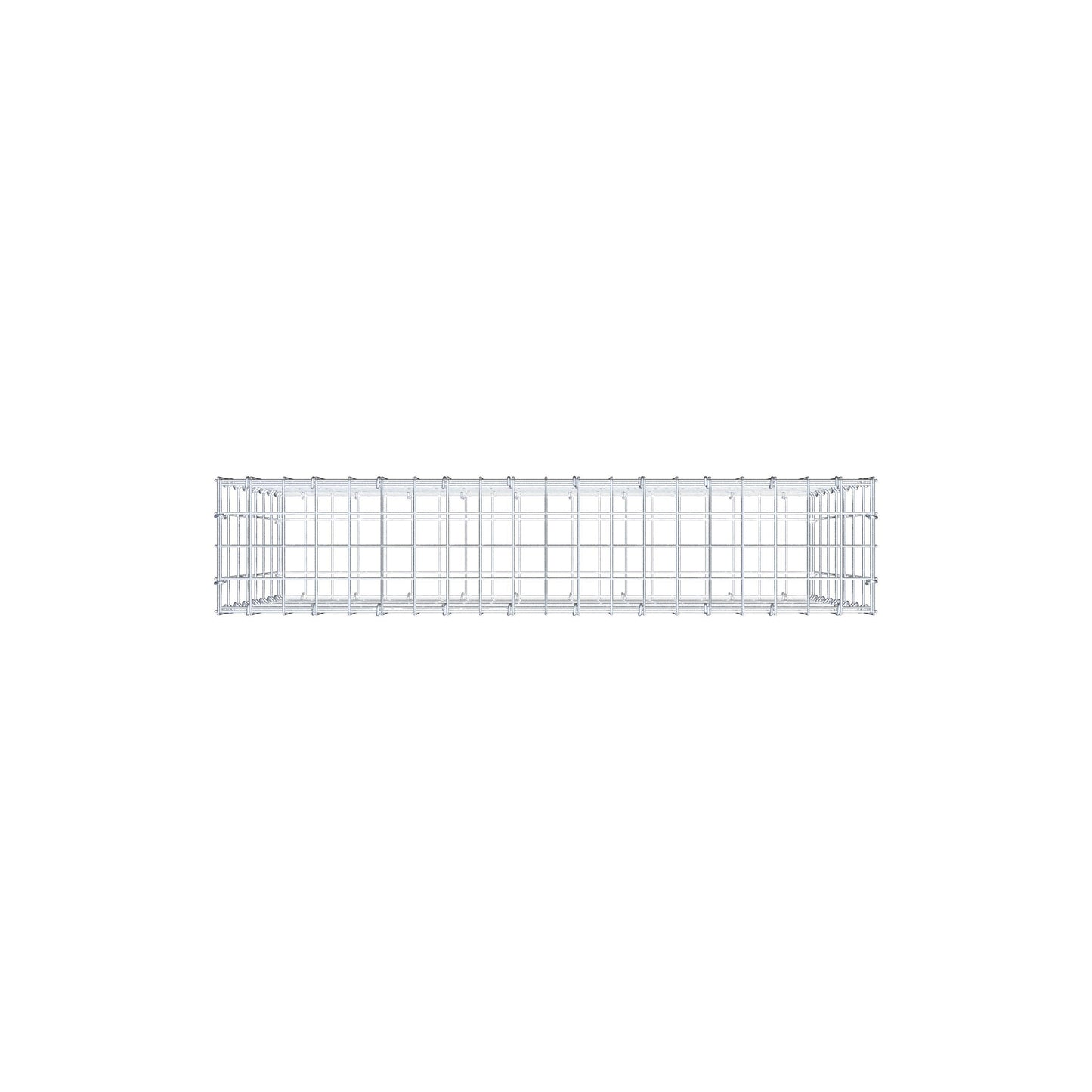 Gabion 100 cm x 70 cm x 20 cm (L x H x P), mailles 5 cm x 10 cm, anneau en C