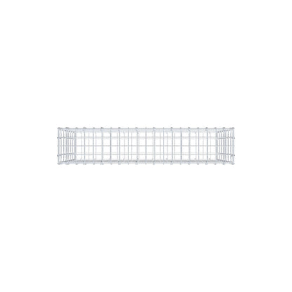 Gabion 100 cm x 70 cm x 20 cm (L x H x P), mailles 5 cm x 10 cm, anneau en C
