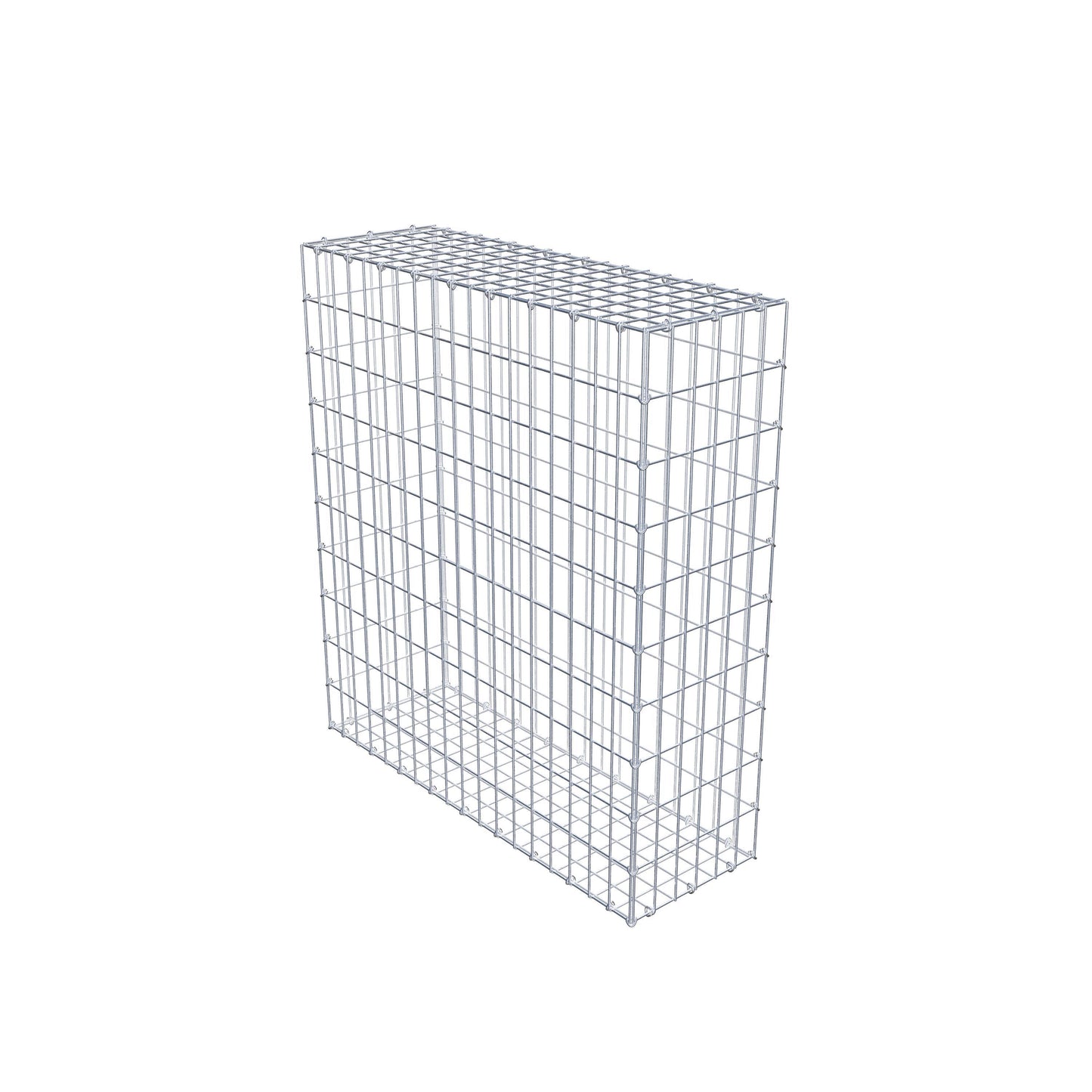 Gabion 100 cm x 90 cm x 30 cm (L x H x P), mailles 5 cm x 10 cm, anneau en C