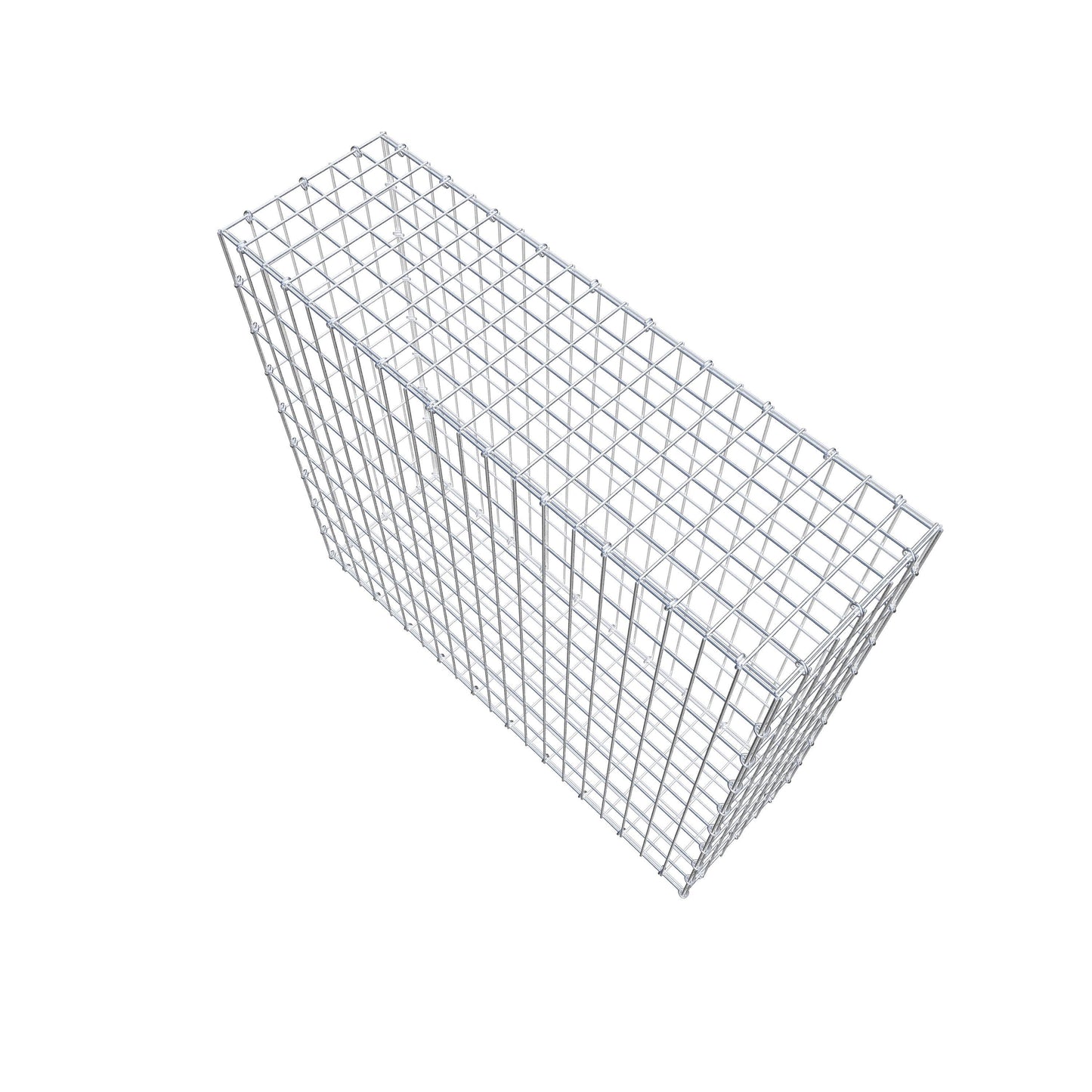 Gabion 100 cm x 90 cm x 30 cm (L x H x P), mailles 5 cm x 10 cm, anneau en C