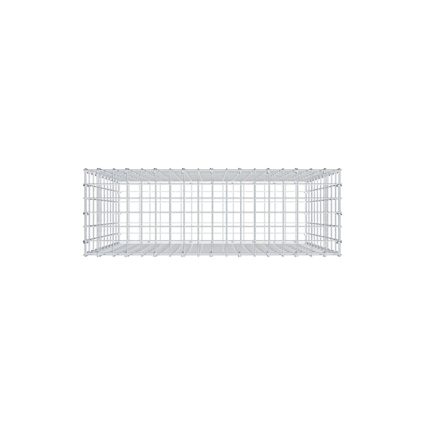 Gabion 100 cm x 90 cm x 30 cm (L x H x P), mailles 5 cm x 10 cm, anneau en C