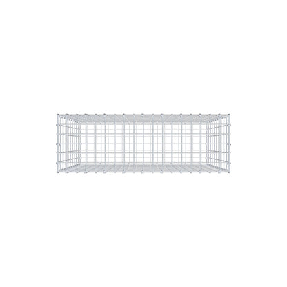 Gabion 100 cm x 90 cm x 30 cm (L x H x P), mailles 5 cm x 10 cm, anneau en C