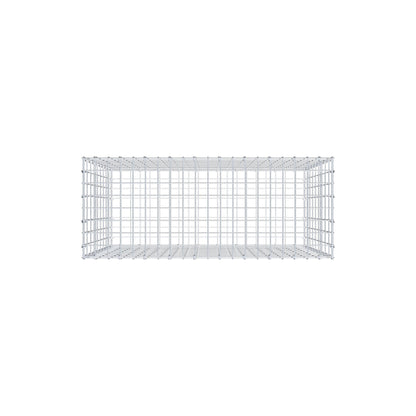 Gabbione 100 cm x 90 cm x 40 cm (L x H x P), maglia 5 cm x 10 cm, anello a C