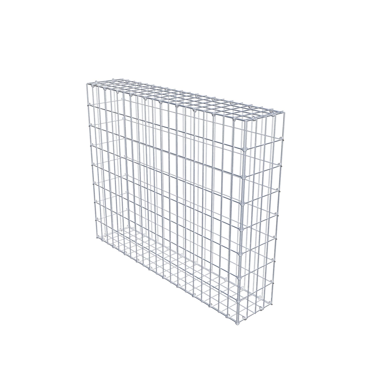 Gabion 100 cm x 80 cm x 20 cm (L x H x D), maskstorlek 5 cm x 10 cm, C-ring