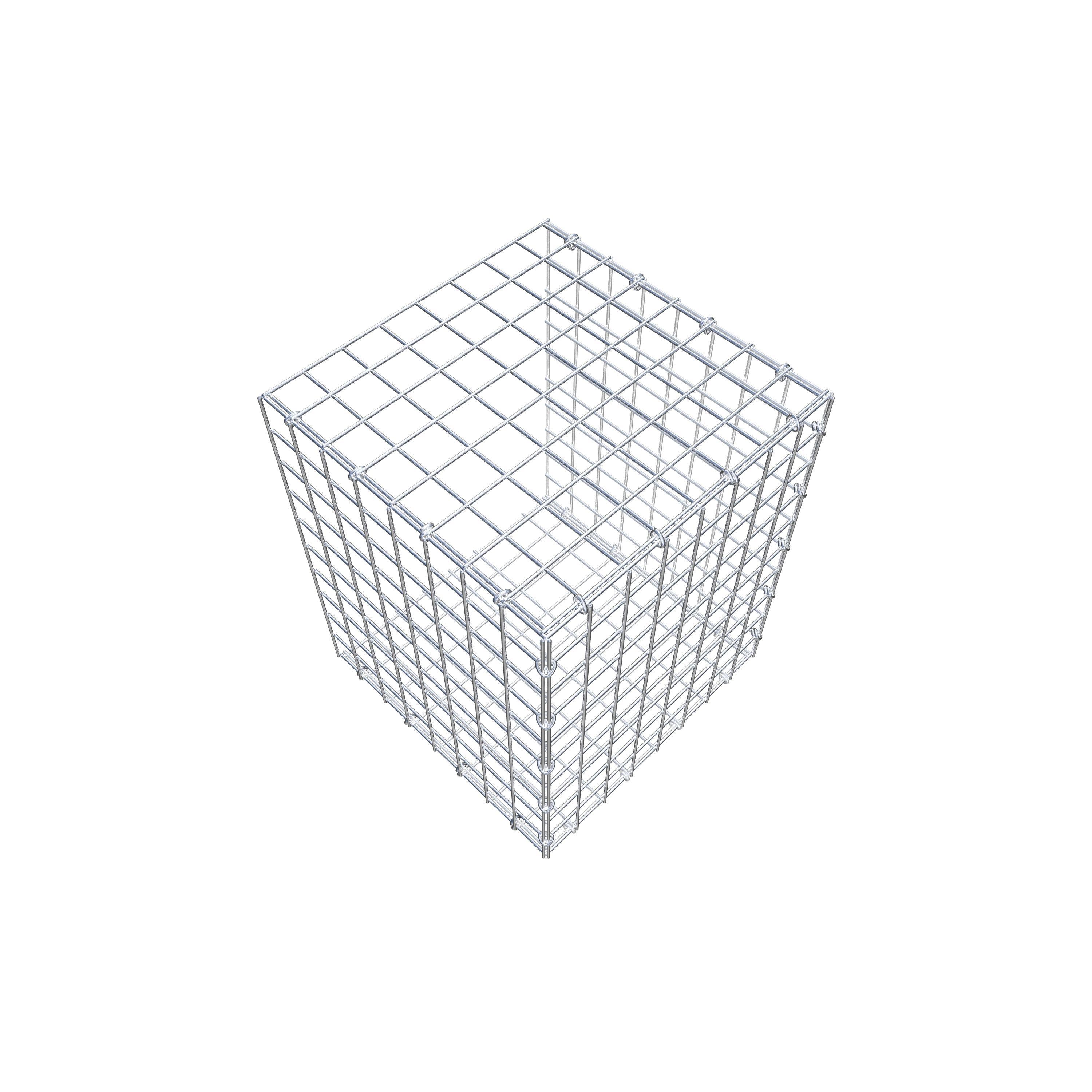 Monteret gabion type 2 50 cm x 40 cm x 40 cm (L x H x D), maskestørrelse 5 cm x 5 cm, C-ring