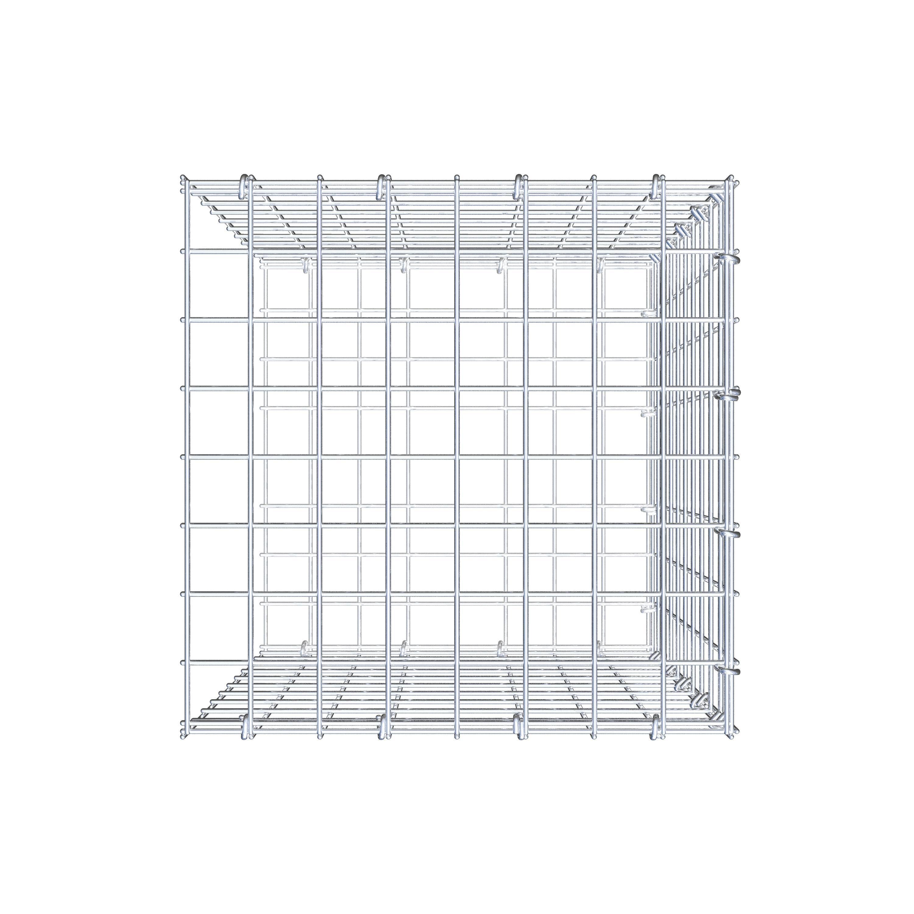 Gabião tipo 2 50 cm x 40 cm x 40 cm (C x A x P), malhagem 5 cm x 5 cm, anel C