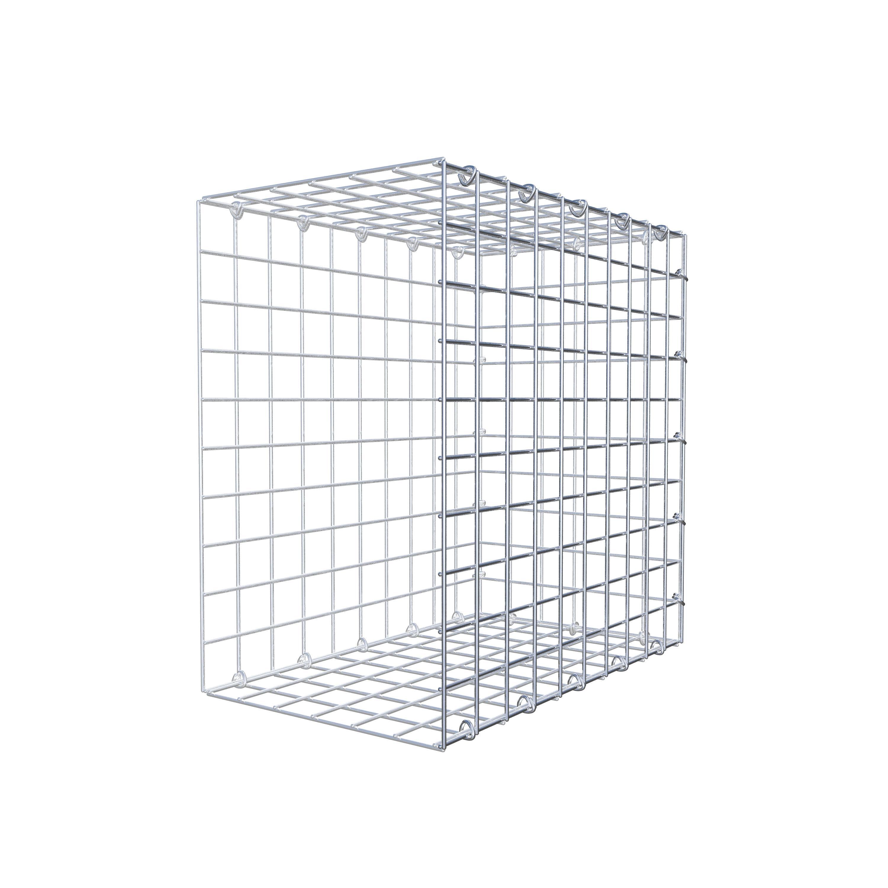 Monteret gabion type 2 50 cm x 50 cm x 30 cm (L x H x D), maskestørrelse 5 cm x 5 cm, C-ring