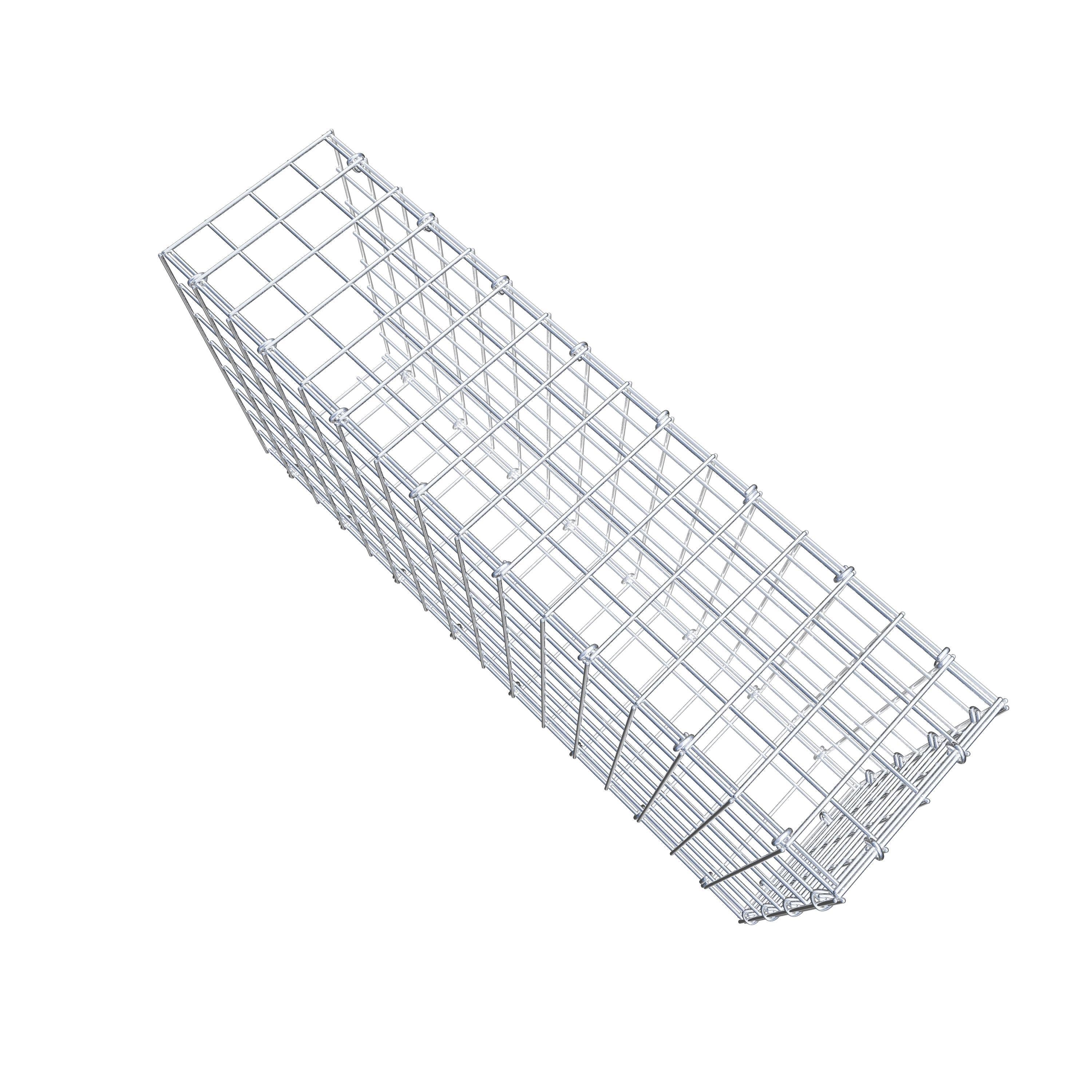 Anbaugabione Typ 2 80 cm x 40 cm x 20 cm (L x H x T), Maschenweite 5 cm x 5 cm, C-Ring