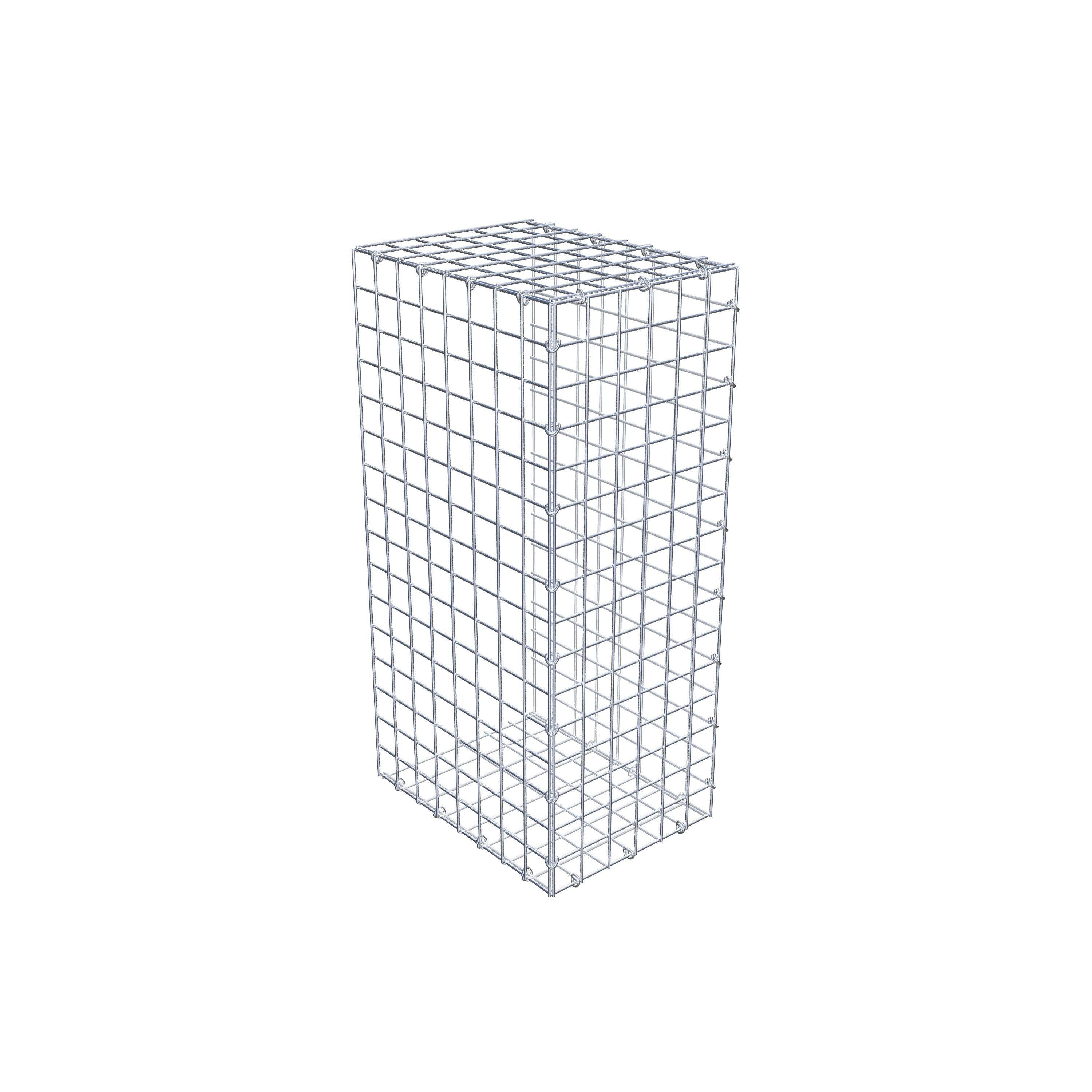 Mounted gabion type 2 80 cm x 40 cm x 30 cm (L x H x D), mesh size 5 cm x 5 cm, C-ring