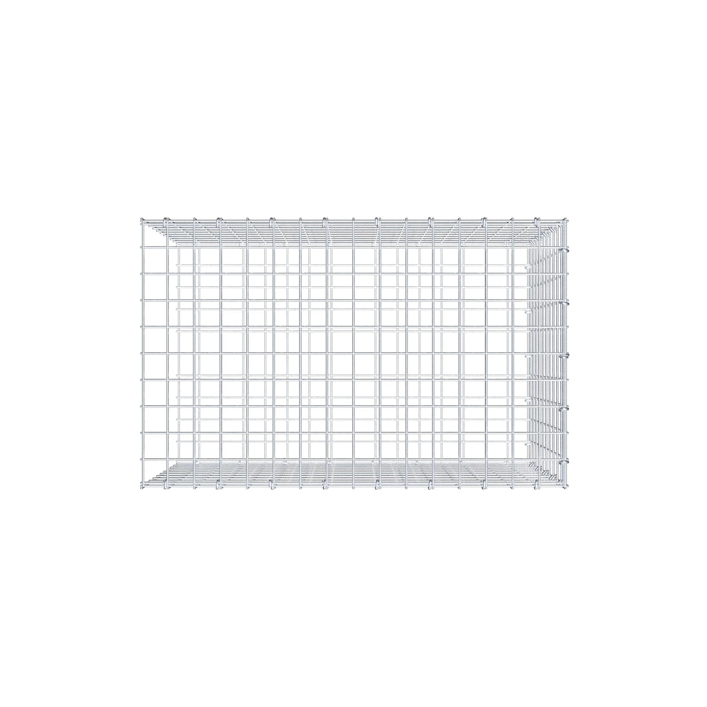 Gabião Tipo 2 80 cm x 50 cm x 50 cm (C x A x P), malhagem 5 cm x 5 cm, anel C