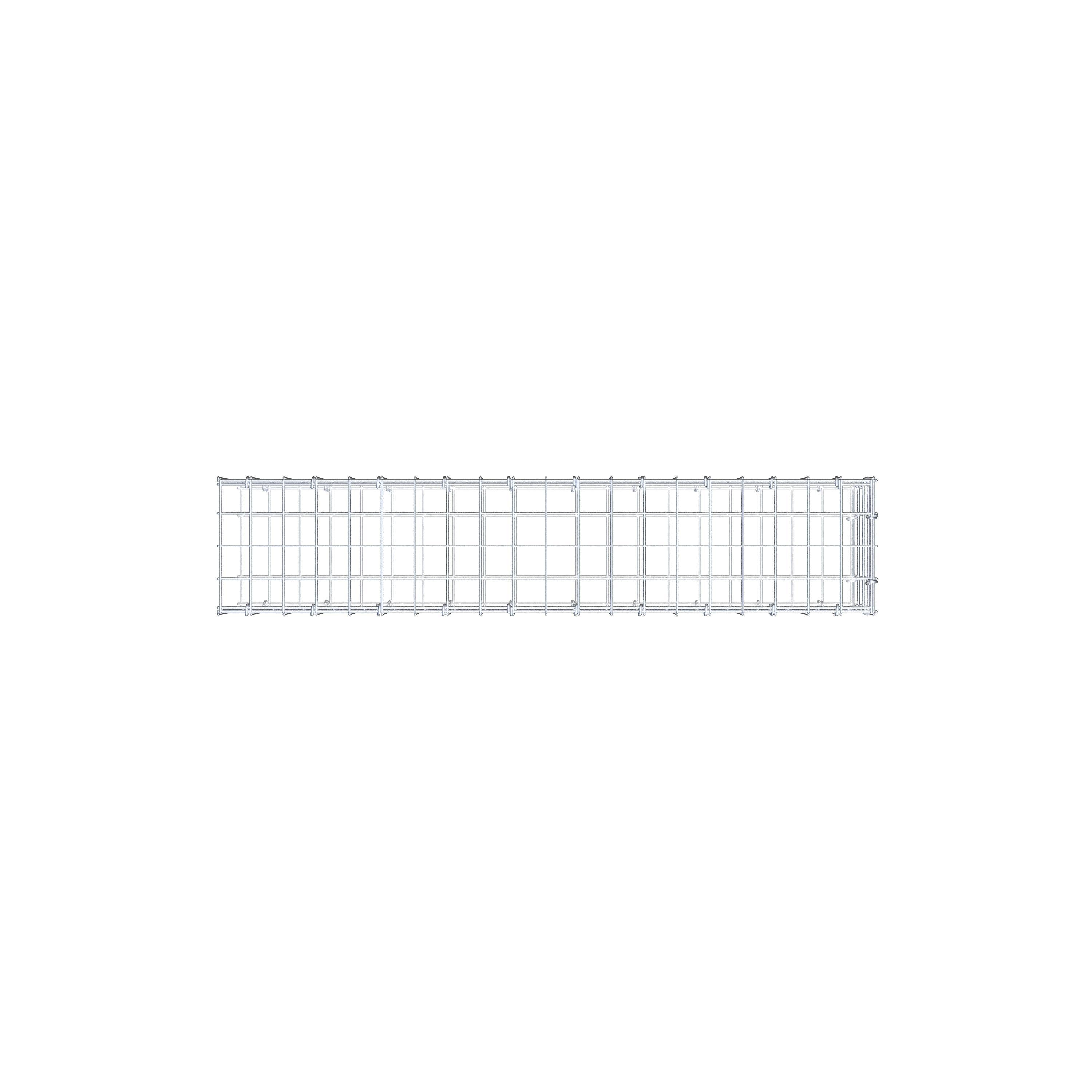 Anbaugabione Typ 2 100 cm x 20 cm x 20 cm (L x H x T), Maschenweite 5 cm x 5 cm, C-Ring