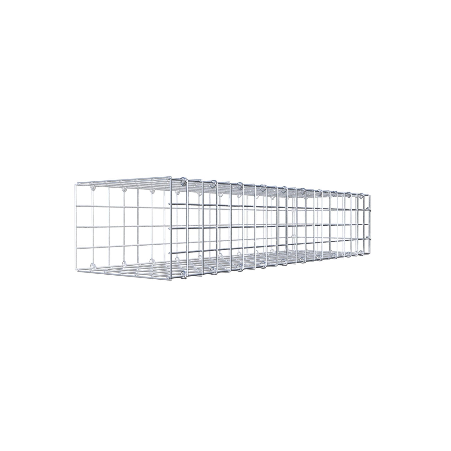 Anbaugabione Typ 2 100 cm x 20 cm x 30 cm (L x H x T), Maschenweite 5 cm x 5 cm, C-Ring