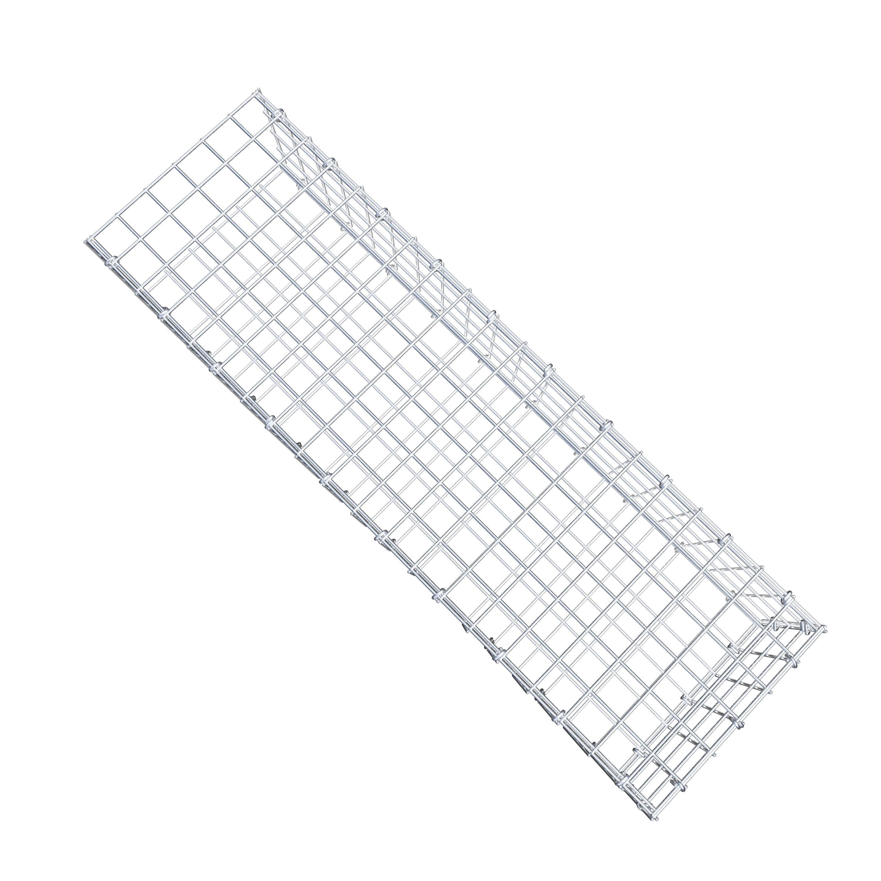 Anbaugabione Typ 2 100 cm x 20 cm x 30 cm (L x H x T), Maschenweite 5 cm x 5 cm, C-Ring