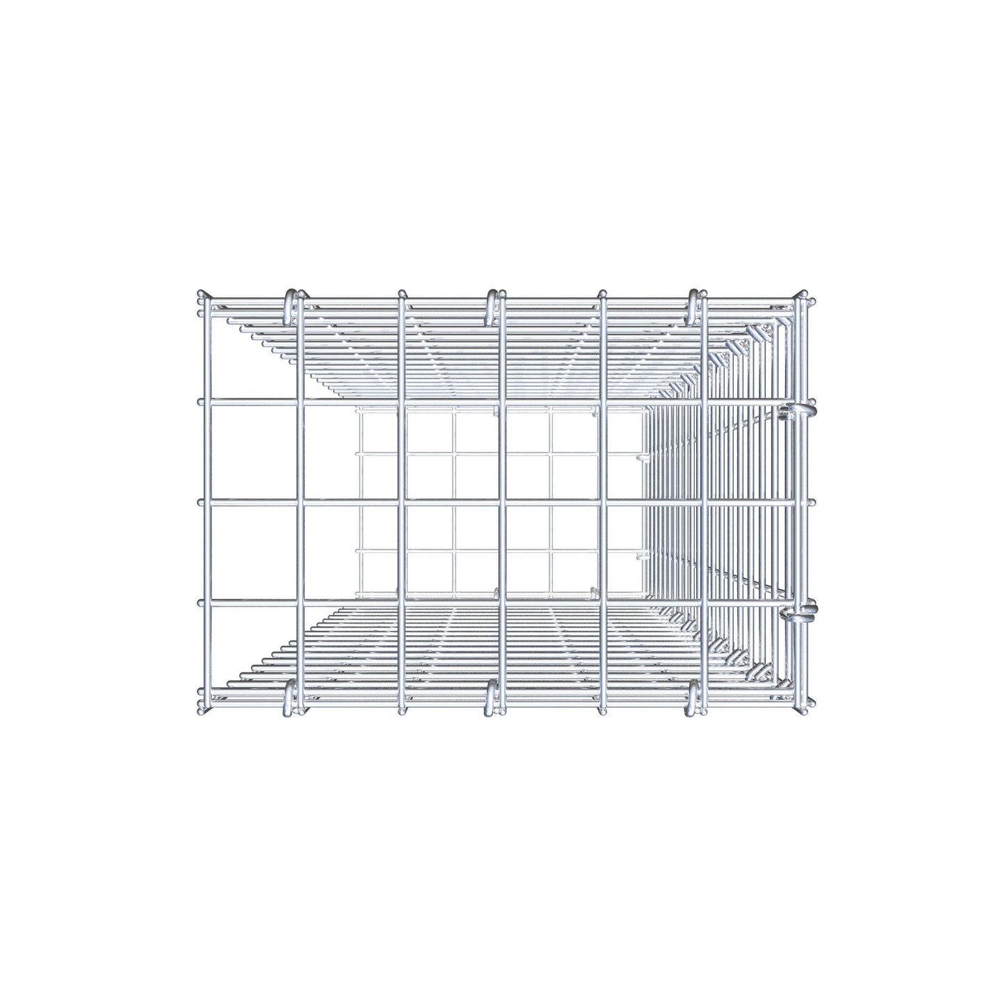 Extra gabion typ 2 100 cm x 30 cm x 20 cm (L x H x D), maskstorlek 5 cm x 5 cm, C-ring