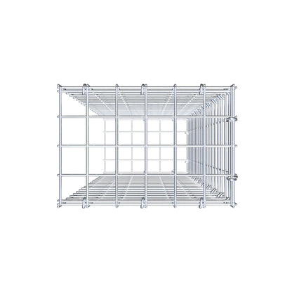 Extra gabion typ 2 100 cm x 30 cm x 20 cm (L x H x D), maskstorlek 5 cm x 5 cm, C-ring